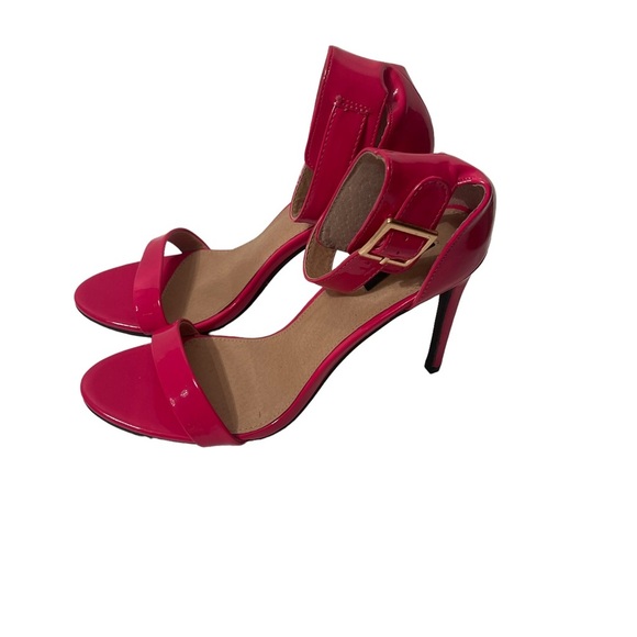 Daily Shoes San Francisco Pink Stiletto Heel Ankle Strap Womens Size 8 - Picture 4 of 7